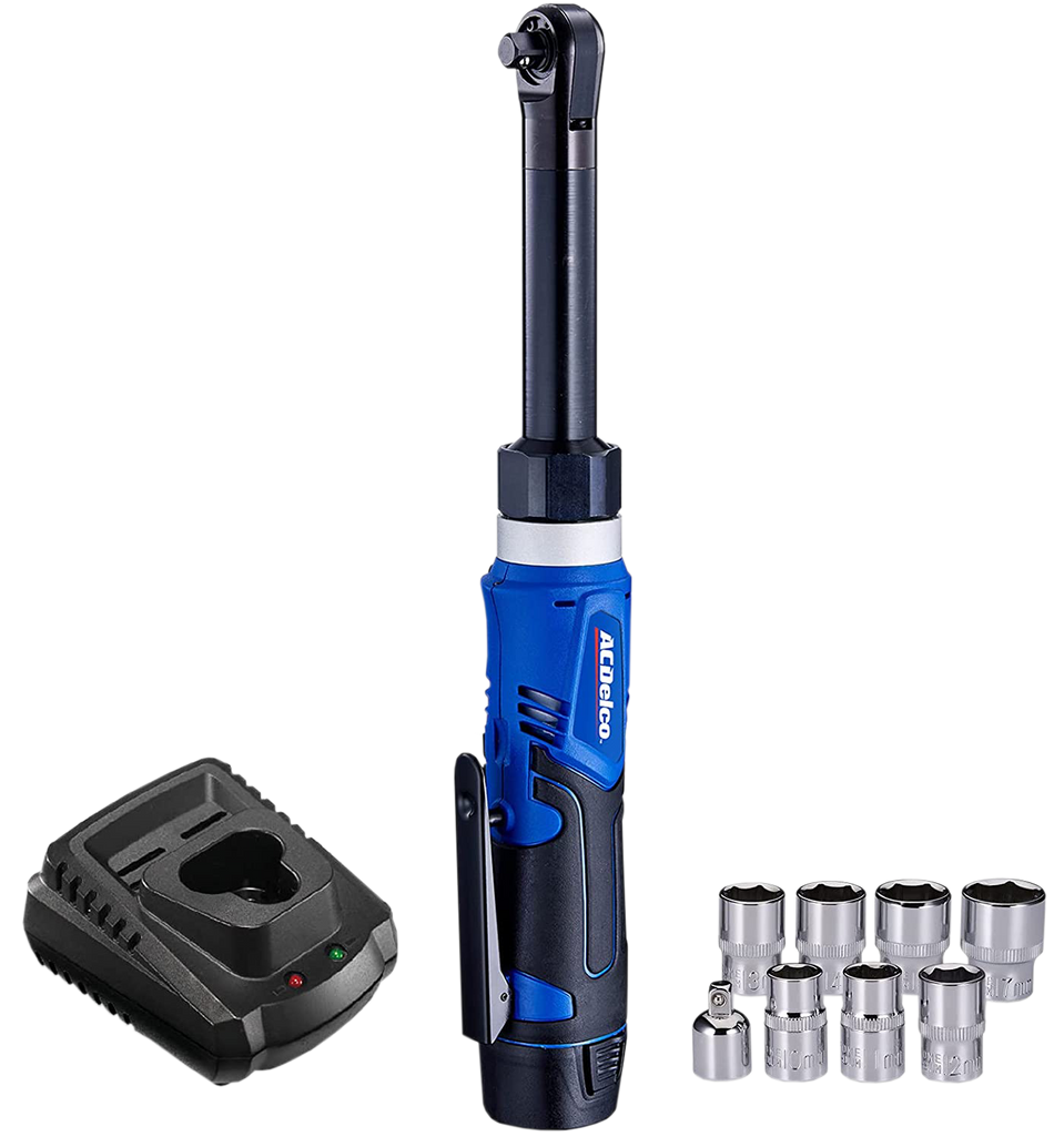 ARW1218-3P G12 Lithium-Ion 12V Extended 3/8" Cordless Ratchet Wrench Electric Power Tool Kit