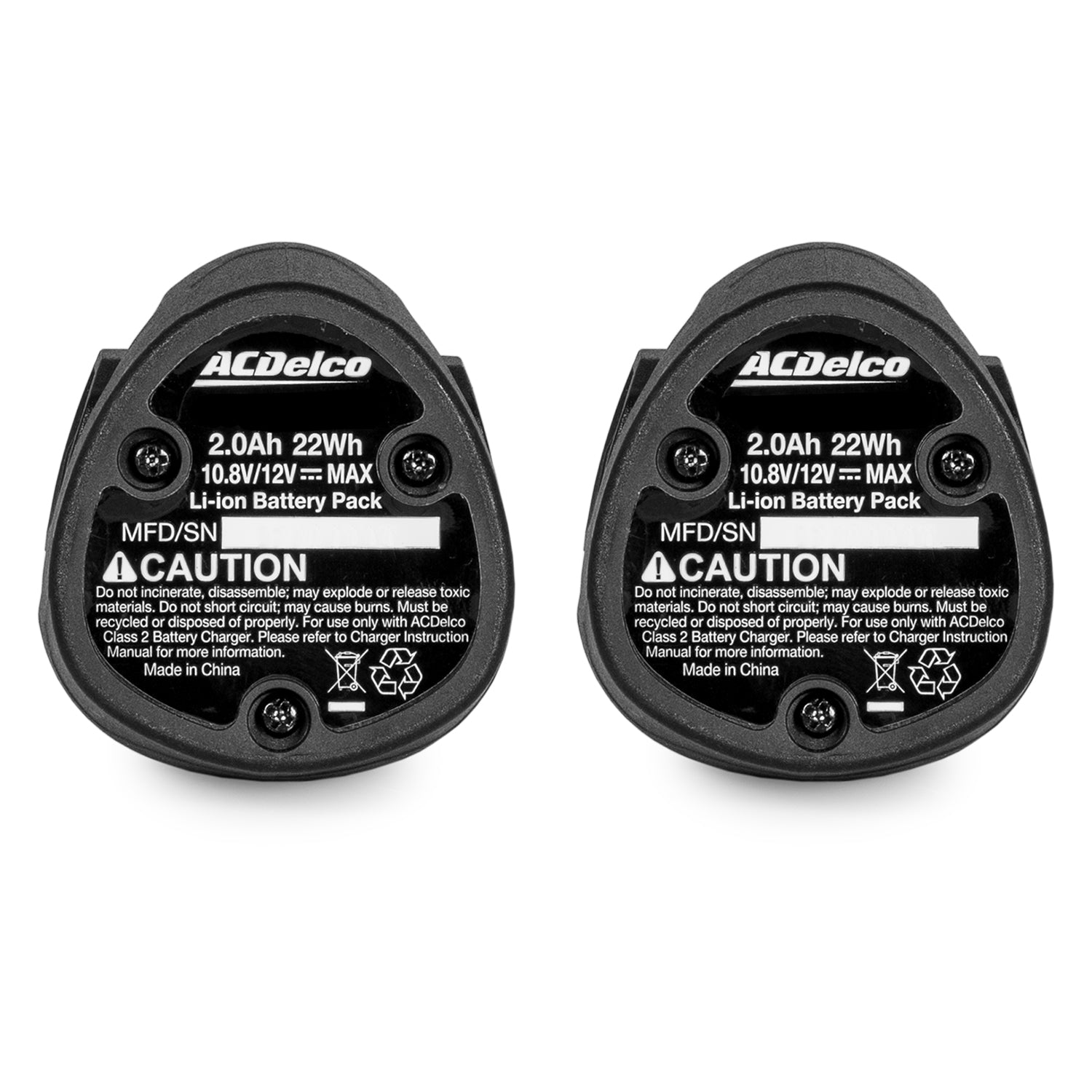AB1225LA-P2C G12 Two 2.0Ah Battery and Charger Pack
