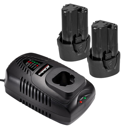 AB1225LA-P2FC G12 Two 2.0Ah Battery and Fast Charger Pack