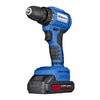 ARD20137 Cordless Drill Driver 20V with 1.5Ah Battery, 1,300 RPM Brushless Motor, 10 pc Hex Driver Set