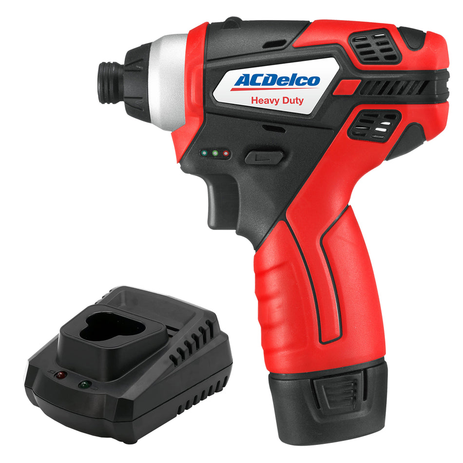 ACDelco ARI12105-PM G12 12V Li-Ion (10.8V) 1/4'' Hex Cordless Impact Driver Kit