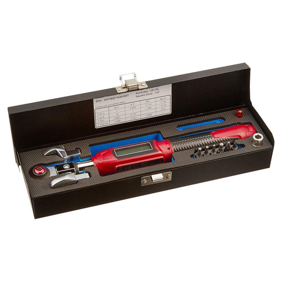 ARM331-2I 1/4" Interchangeable Digital Torque Wrench (2.5-25 Nm) with Buzzer, Vibration & Flash Notification