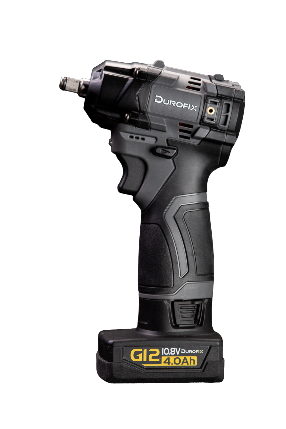Durofix cordless impact wrench on a white background